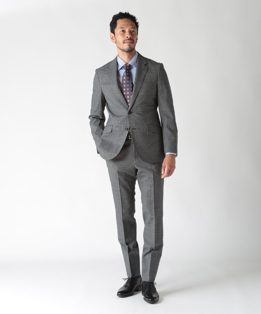 MEN'S BIGI 【TIE YOUR TIE(タイユアタイ)】ヴィンテージフラワー柄ネクタイ ボルドー