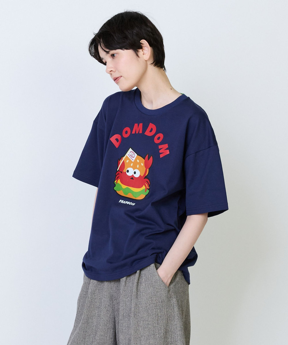 FRAPBOIS 《DOMDOMコラボ》バーガーTシャツ ネイビー