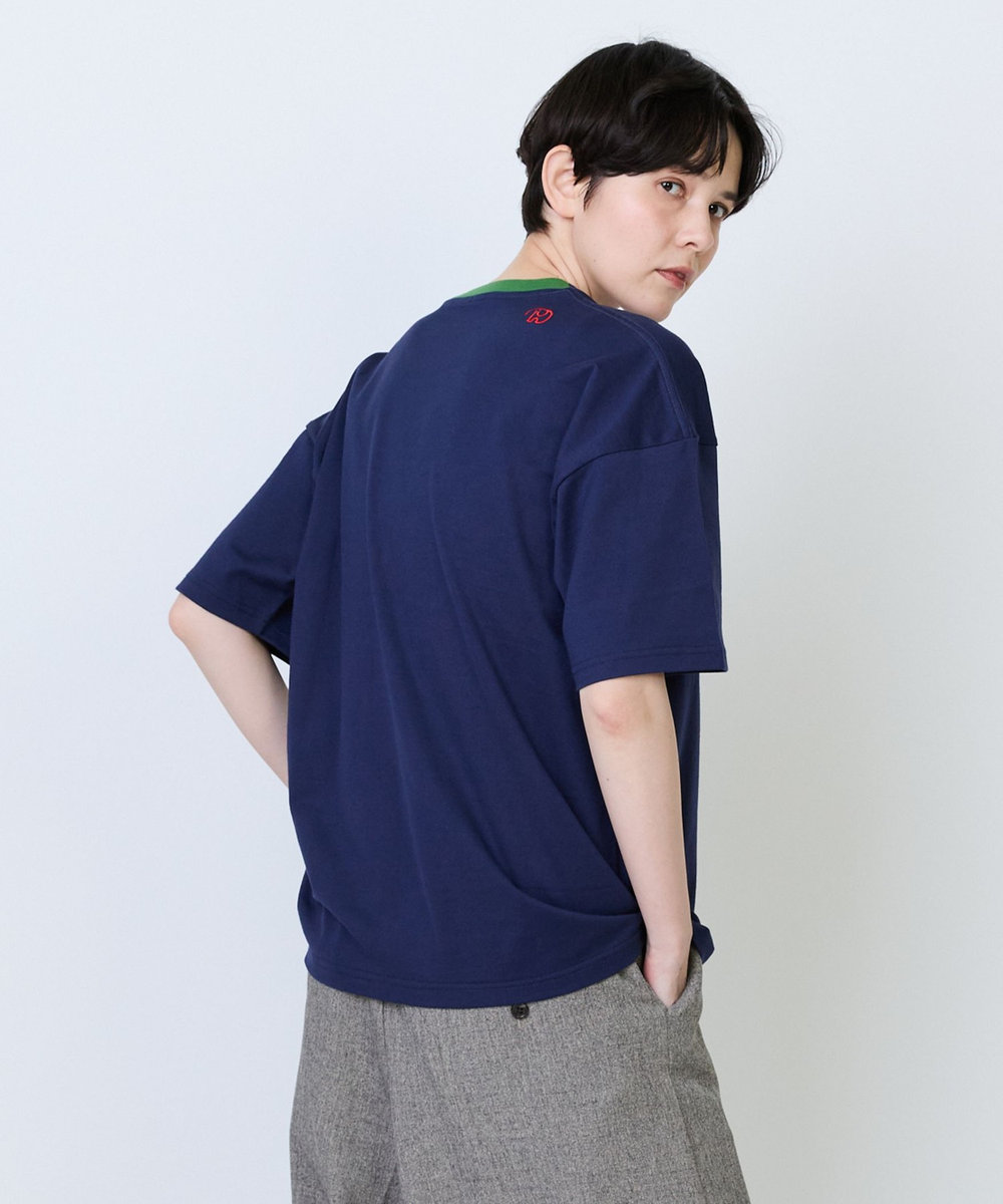 FRAPBOIS 《DOMDOMコラボ》バーガーTシャツ ネイビー