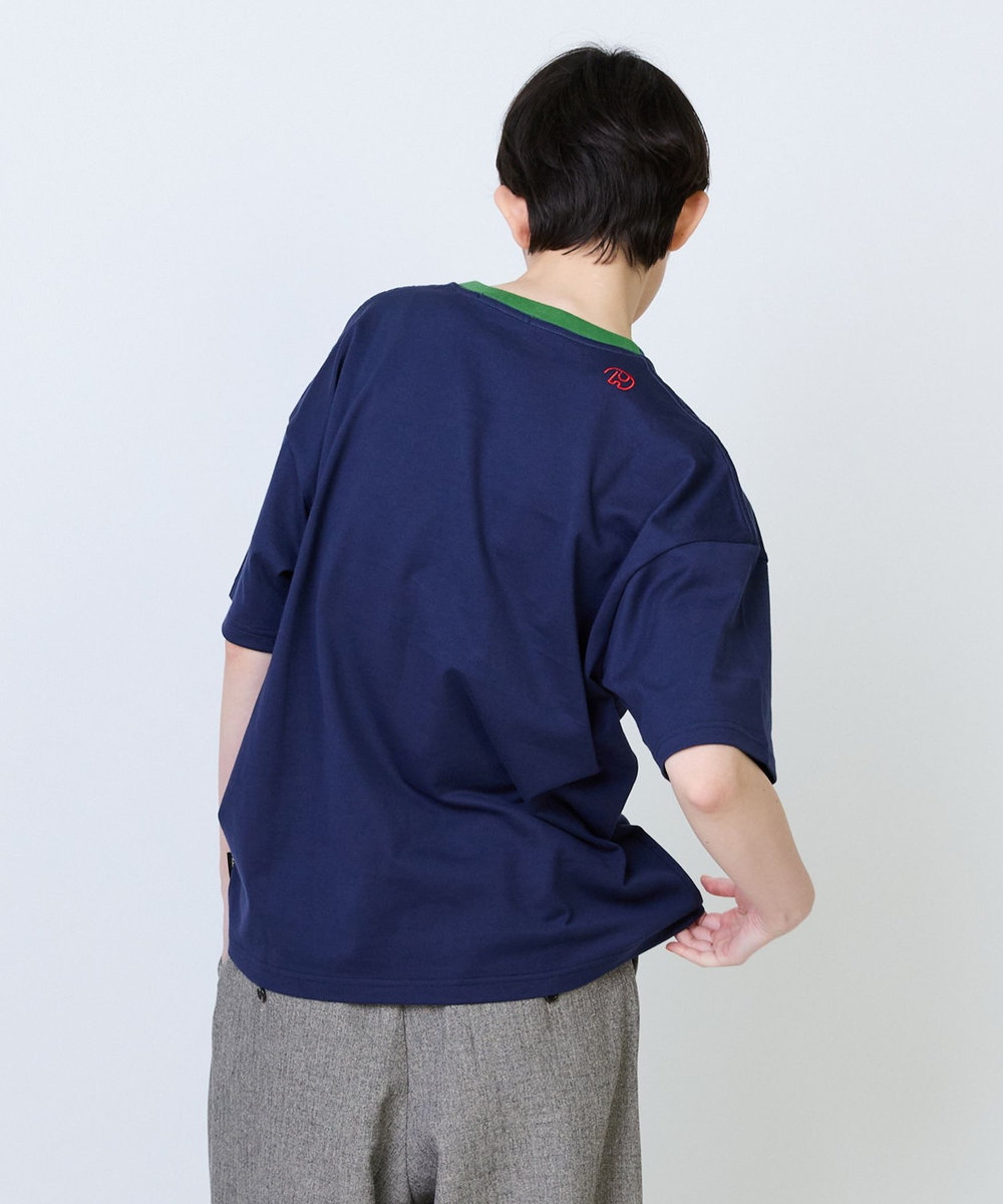 FRAPBOIS 《DOMDOMコラボ》バーガーTシャツ ネイビー