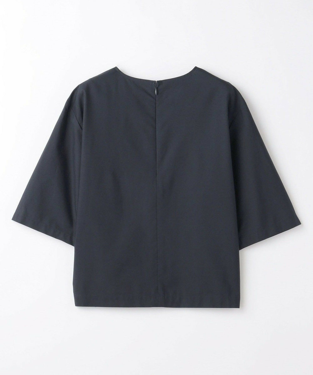 L'EQUIPE コットン刺繍ブラウス ネイビー