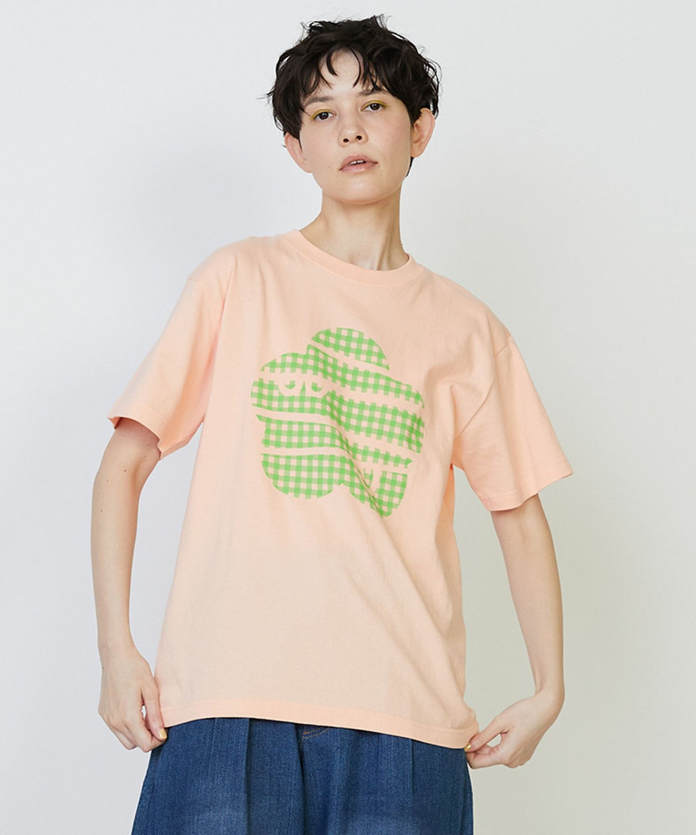 FRAPBOIS ギンガムパーキー Tシャツ ピンク