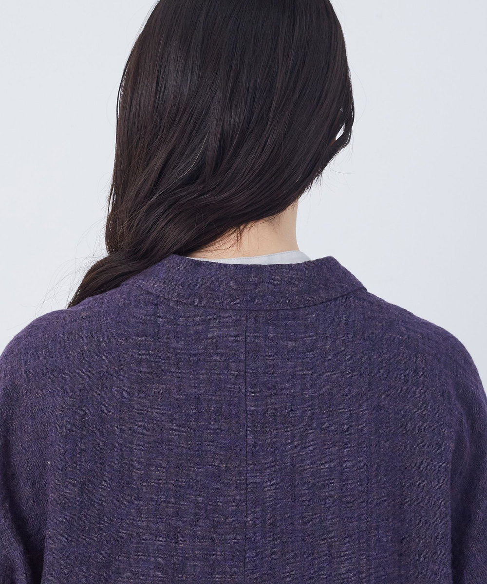 congés payés ADIEU TRISTESSE 【FAVE】シャーリングシャツジャケット ネイビー