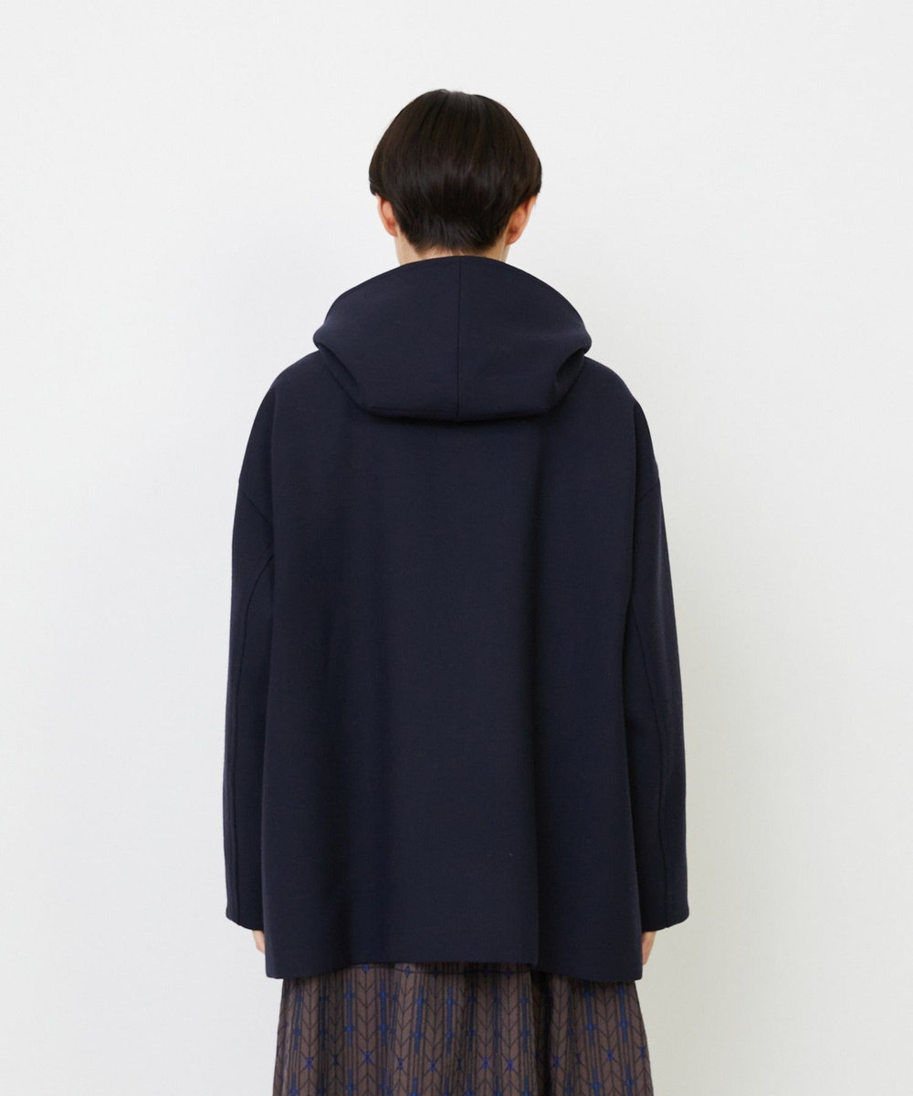 LOISIR フーディショートコート ネイビー