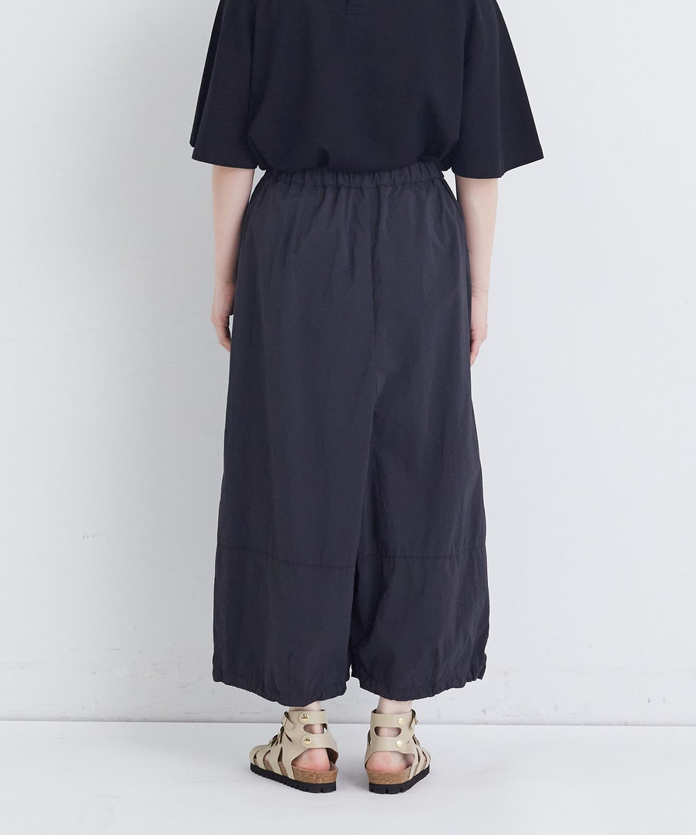 congés payés ADIEU TRISTESSE 【FAVE】ナイロンワイドサルエルパンツ ブラック