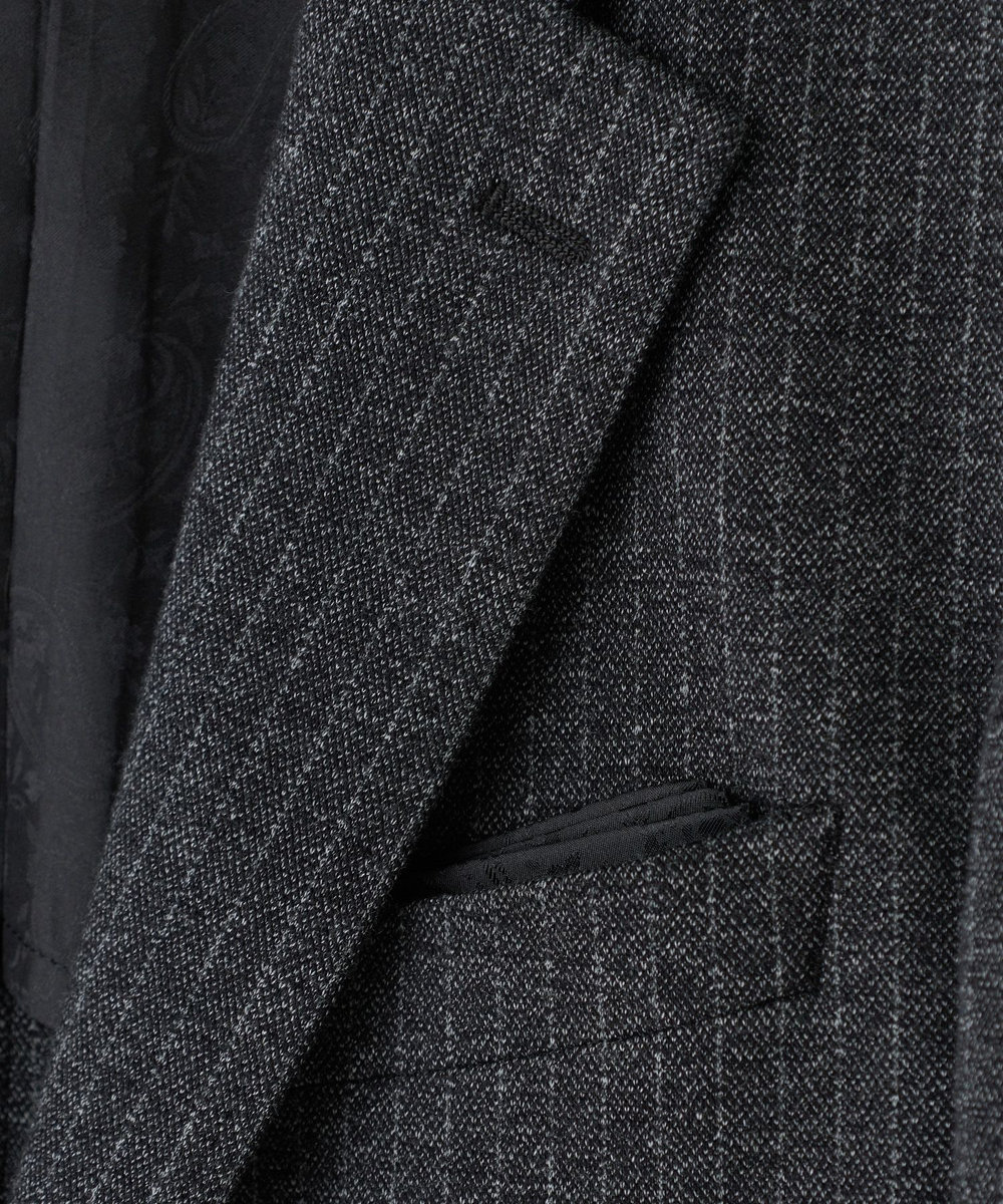 MEN'S BIGI ウール混ツイルジャージジャケット グレー系その他