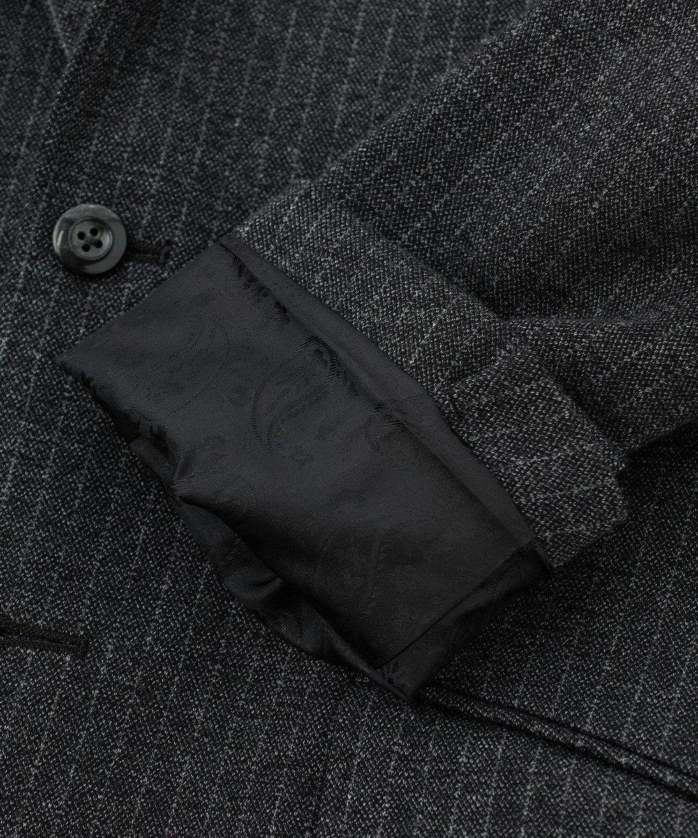MEN'S BIGI ウール混ツイルジャージジャケット グレー系その他