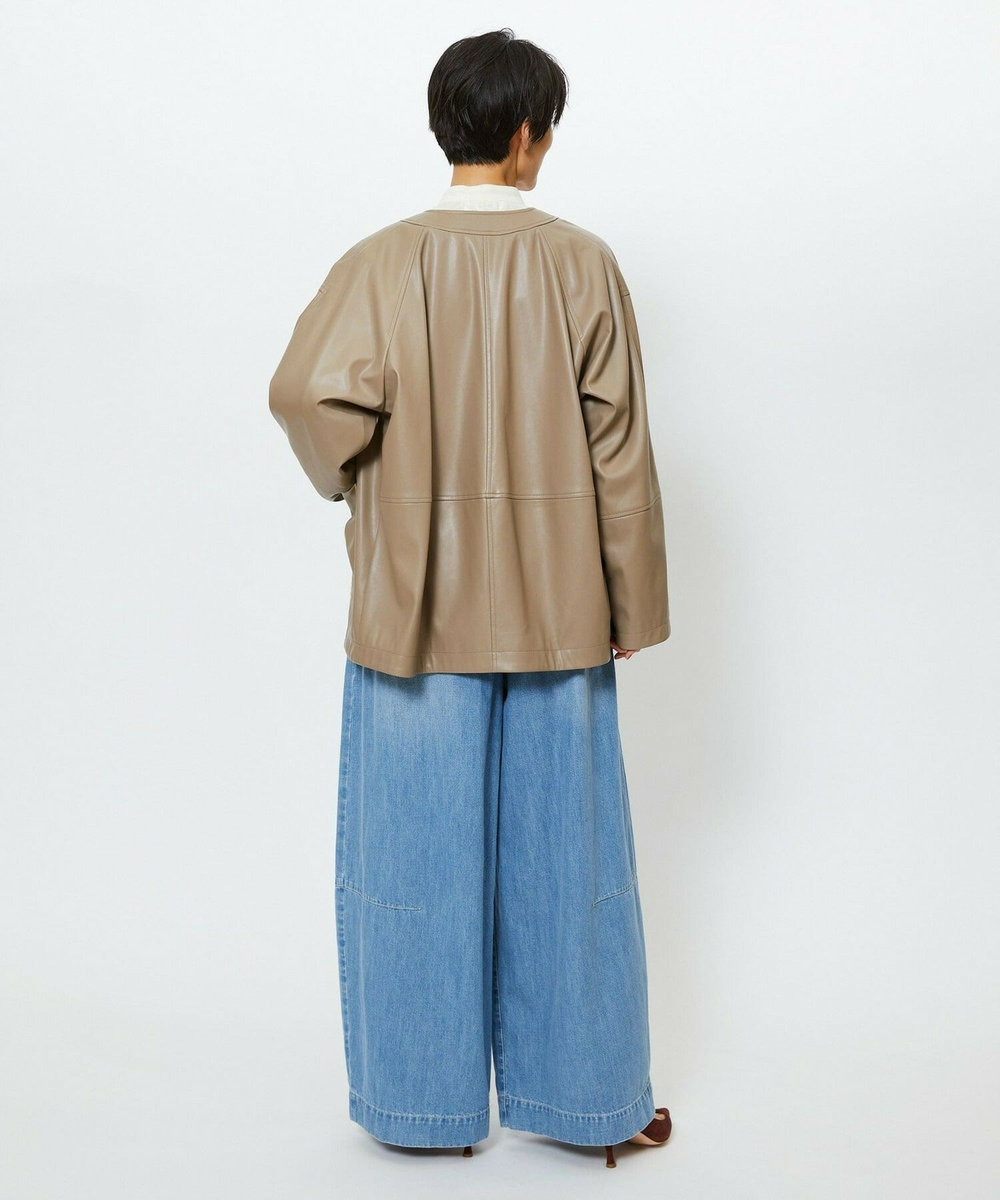 feerique feerique　デニムコクーンシルエットワイドパンツ ブルー