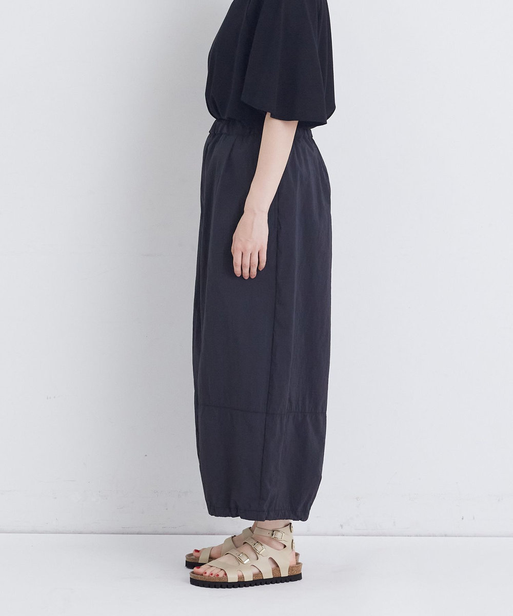 congés payés ADIEU TRISTESSE 【FAVE】ナイロンワイドサルエルパンツ ブラック