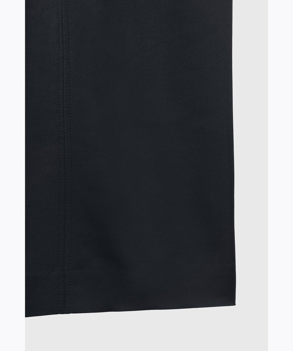 DÉPAREILLÉ WOOL VISCOSE SATIN JUMPER SKIRT / ウールヴィスコースサテンジャンパースカート ネイビー