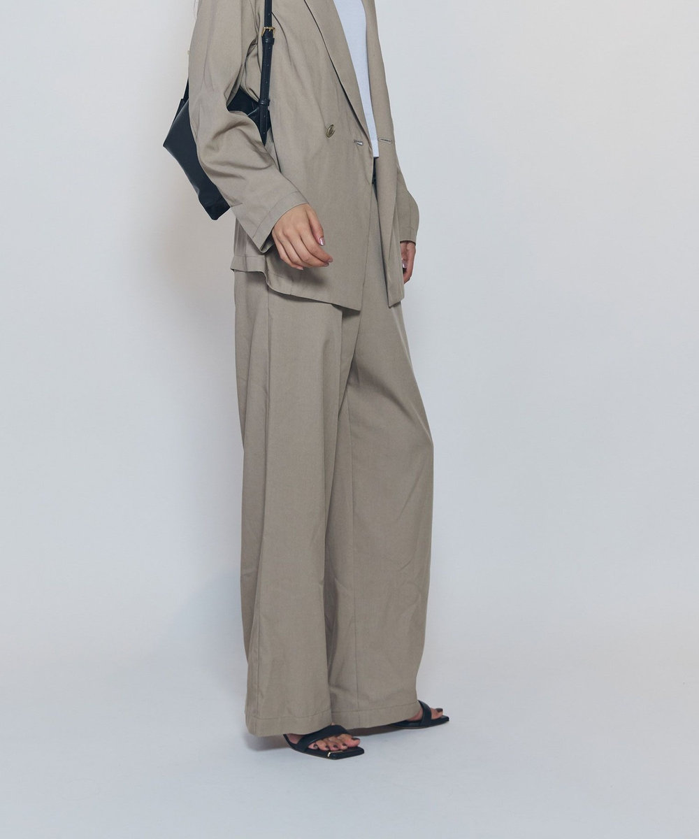1er Arrondissement テンセルワイドパンツ ベージュ