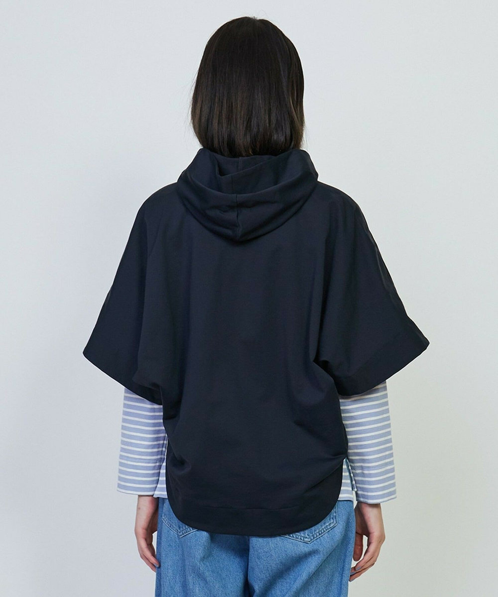 L'EQUIPE GREEN エコナイロンフーディジレ ネイビー