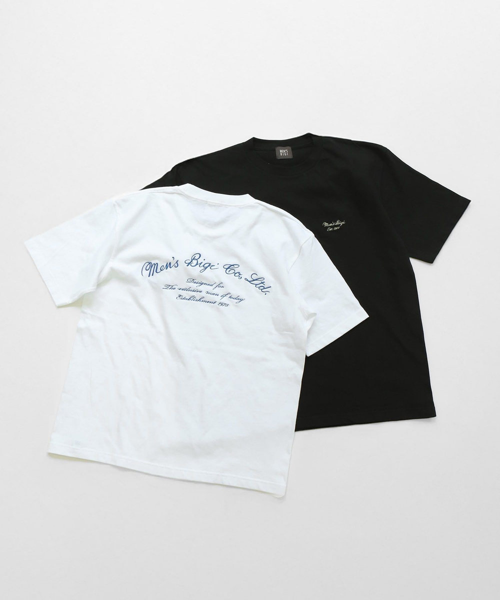 MEN'S BIGI 50th ANNIVERSARY TEE 刺繍ロゴ ホワイト