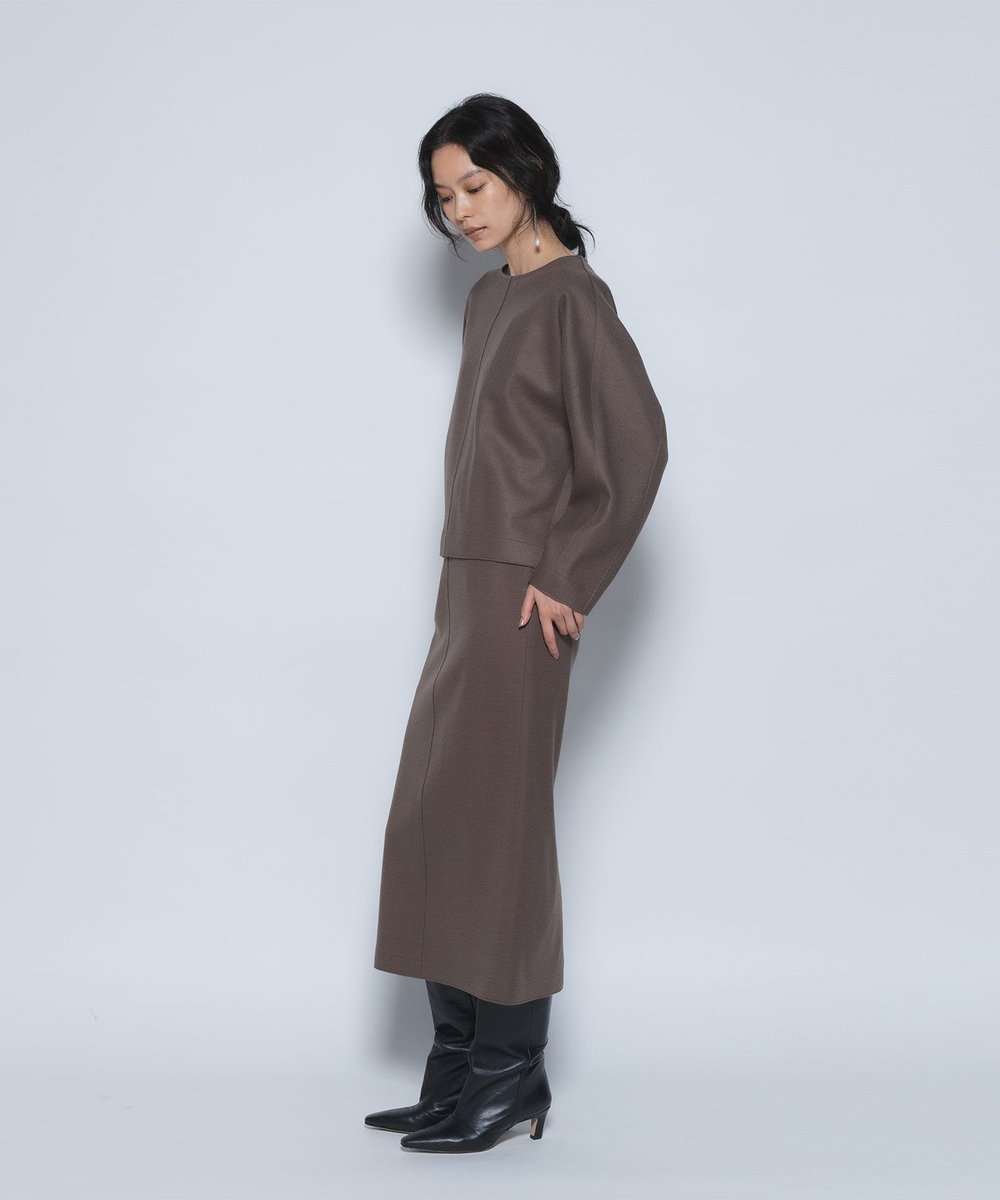1er Arrondissement ウールスムースドルマントップス モカ