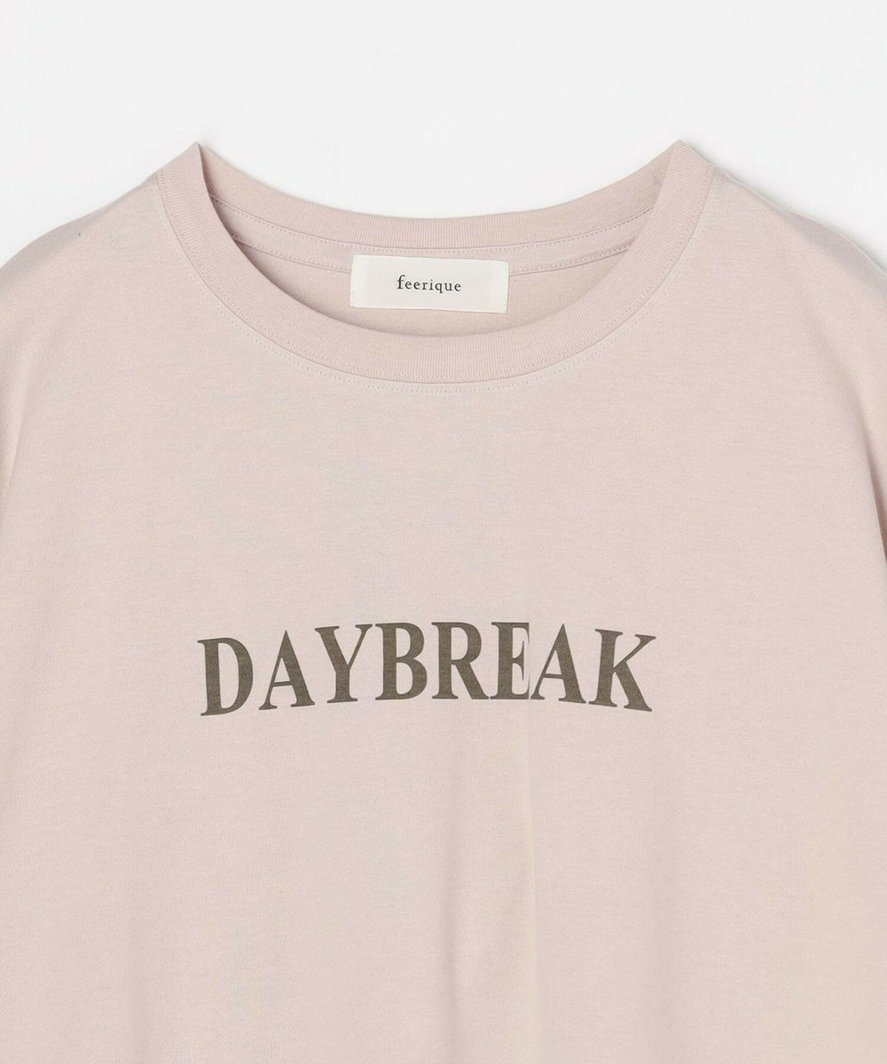 feerique Lサイズ（大きいサイズ） 【大きいサイズ】feerique ロゴプリントTシャツ ピンク