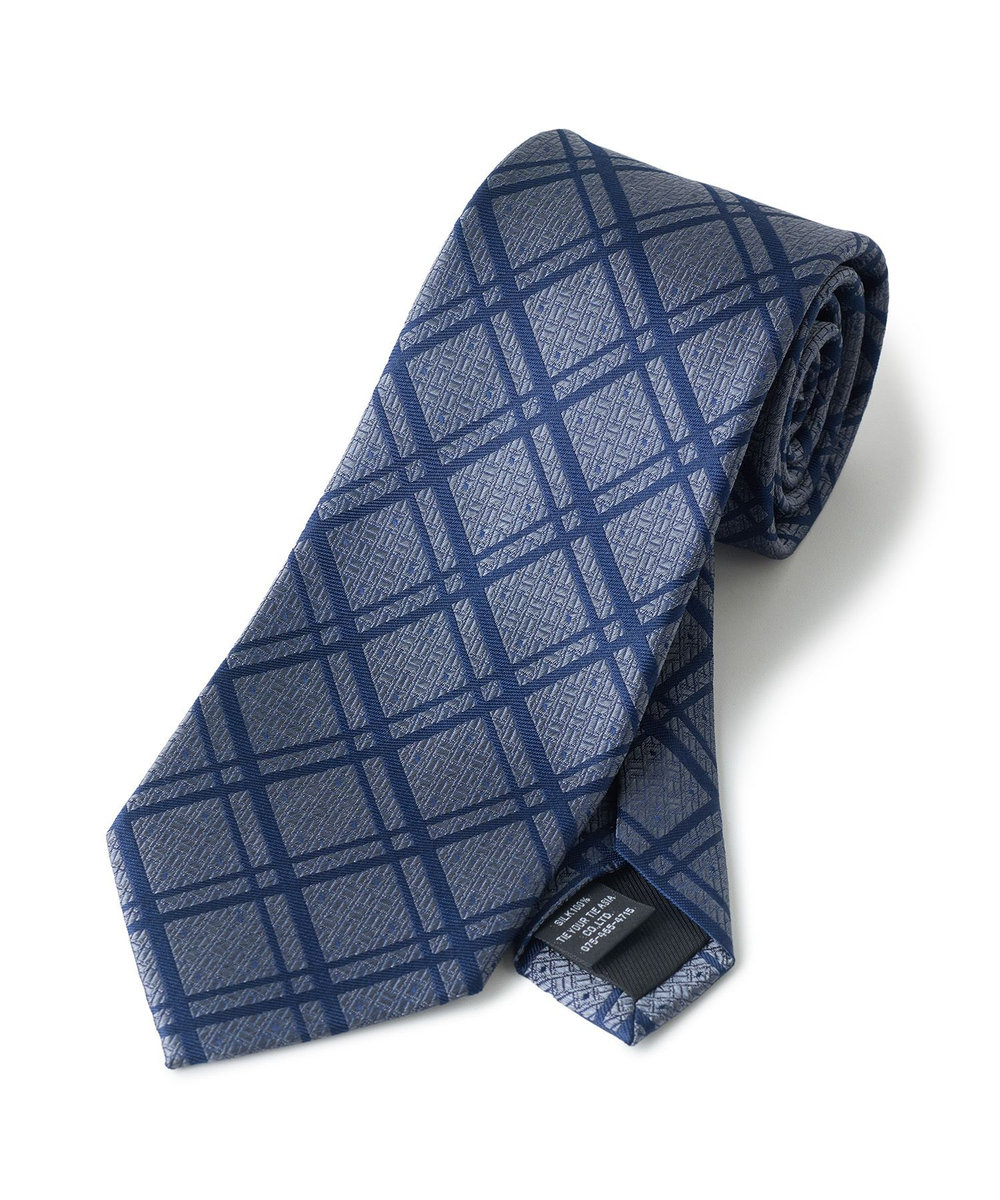 MEN'S BIGI 【TIE YOUR TIE /タイユアタイ】ヴィンテージチェック柄ネクタイ ネイビー
