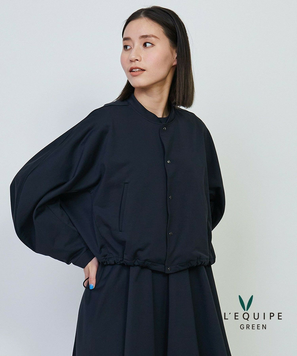 L'EQUIPE GREEN エコナイロンショートブルゾン ネイビー