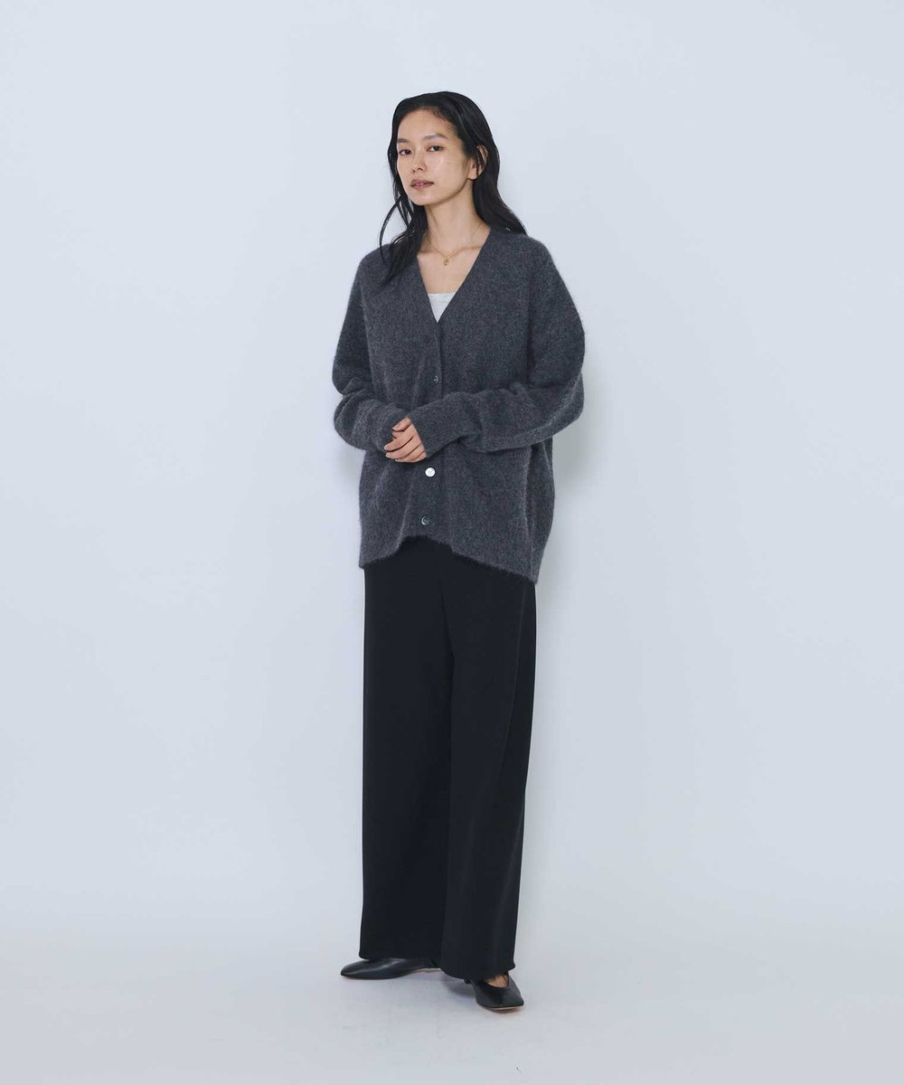 1er Arrondissement ダブルクロスバイヤスパンツ ブラック