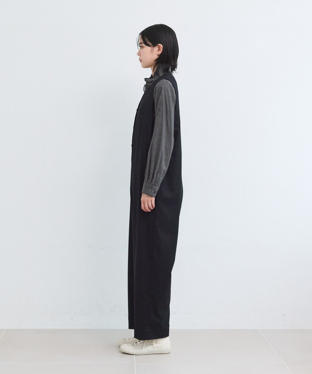 LOISIR ウールフラノオールインワン ブラック