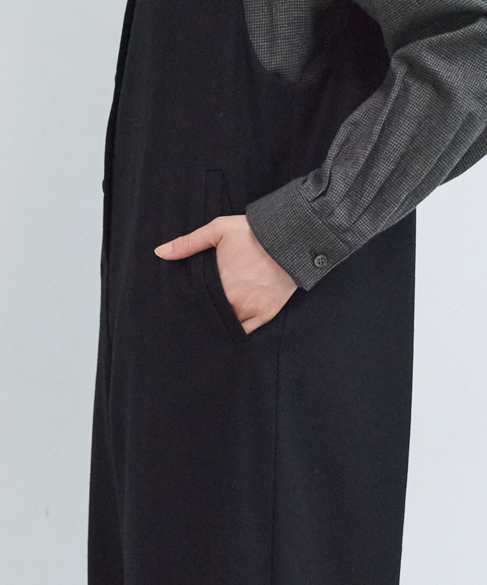 LOISIR ウールフラノオールインワン ブラック