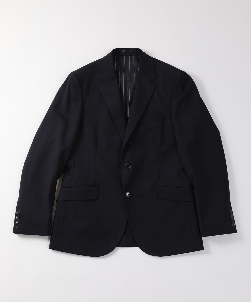 MEN'S BIGI ヘリンボーンストライプスーツセットアップ ネイビー