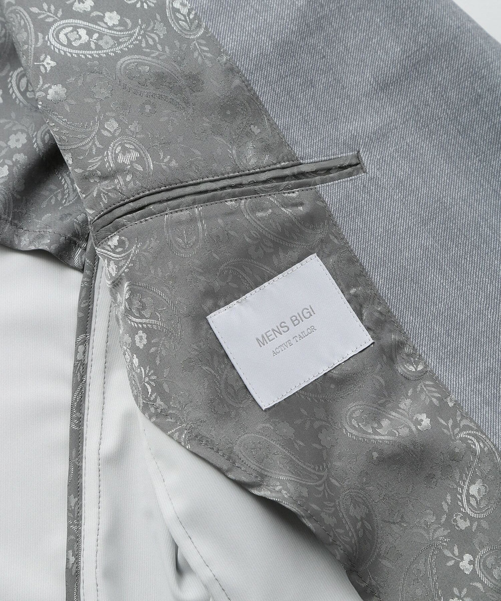 MEN'S BIGI 【ACTIVE TAILOR】COOL TOUCH 接触冷感ハイパーストレッチジャケット ライトグレー