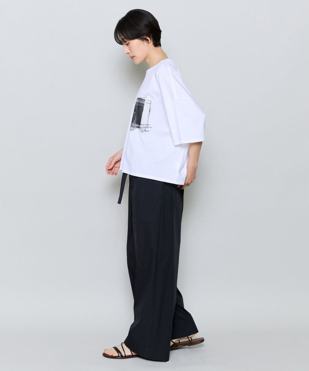 MOGA ハイゲージ天竺フォトプリントTシャツ ホワイト