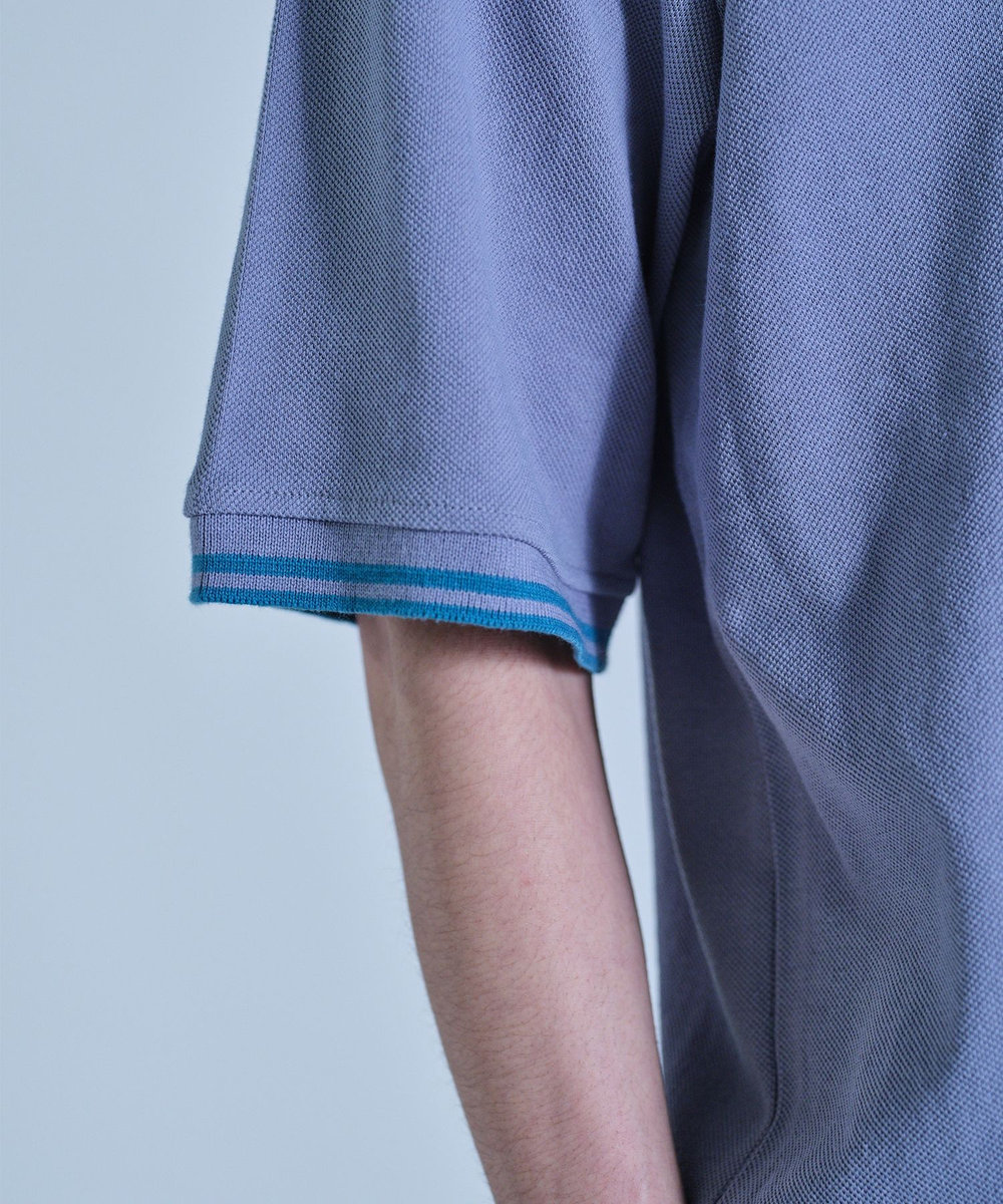 UNION STATION 【BEVERLY HILLS POLO CLUB】別注 コットンロゴ刺繍T サックスブルー