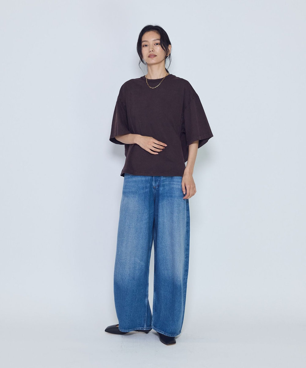 1er Arrondissement ＜AGOLDE （エーゴールドイー）＞"THEO"Tシャツ ブラウン