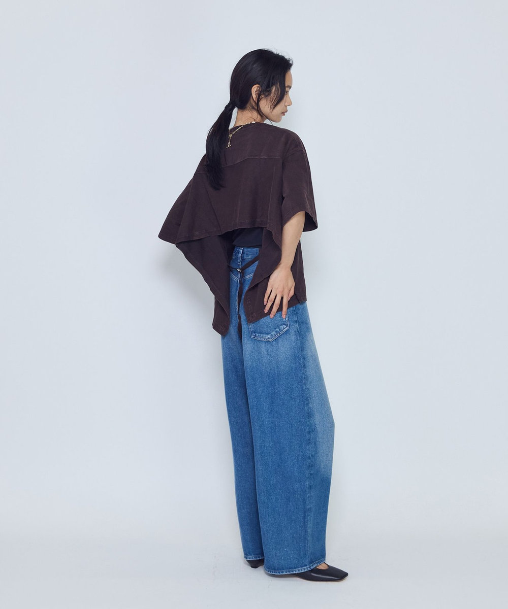 1er Arrondissement ＜AGOLDE （エーゴールドイー）＞"THEO"Tシャツ ブラウン