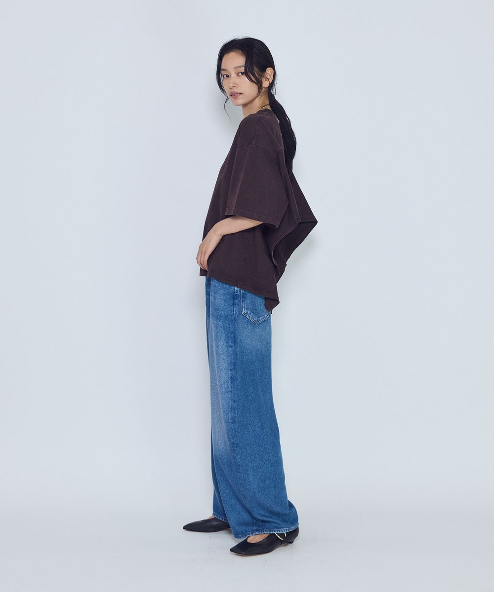 1er Arrondissement ＜AGOLDE （エーゴールドイー）＞"THEO"Tシャツ ブラウン