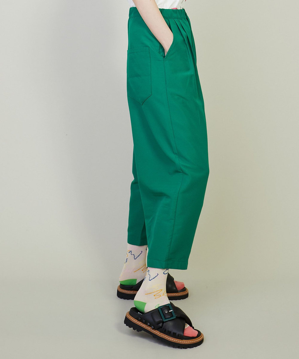 FRAPBOIS ワッフルーザー テーパードパンツ グリーン