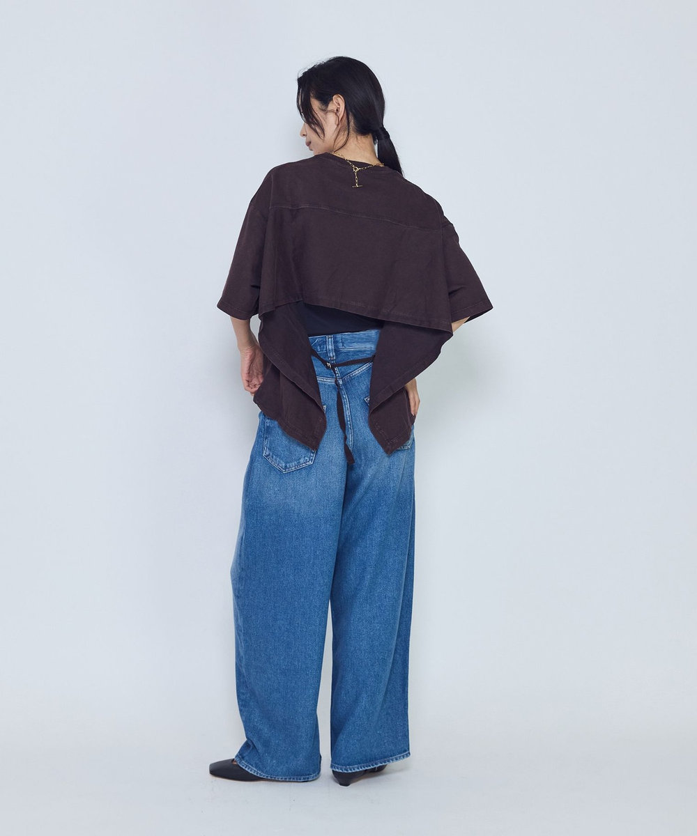 1er Arrondissement ＜AGOLDE （エーゴールドイー）＞"THEO"Tシャツ ブラウン