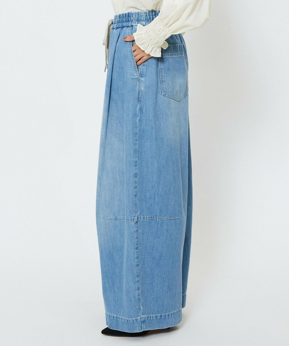 feerique feerique　デニムコクーンシルエットワイドパンツ ブルー