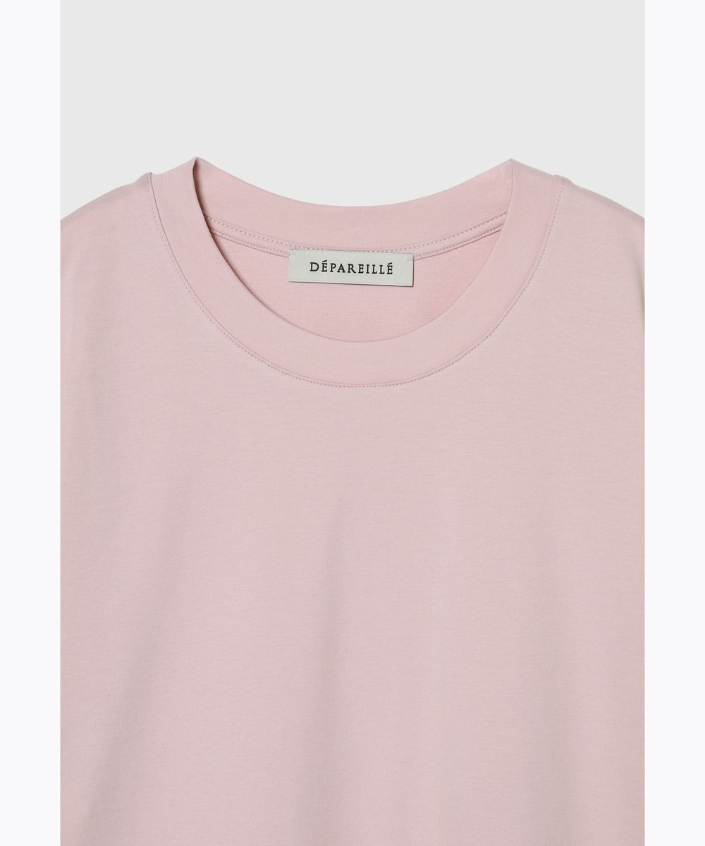 DÉPAREILLÉ SMOOTH SHORT SLEEVE T SHIRT / スムースショートスリーブTシャツ ピンク