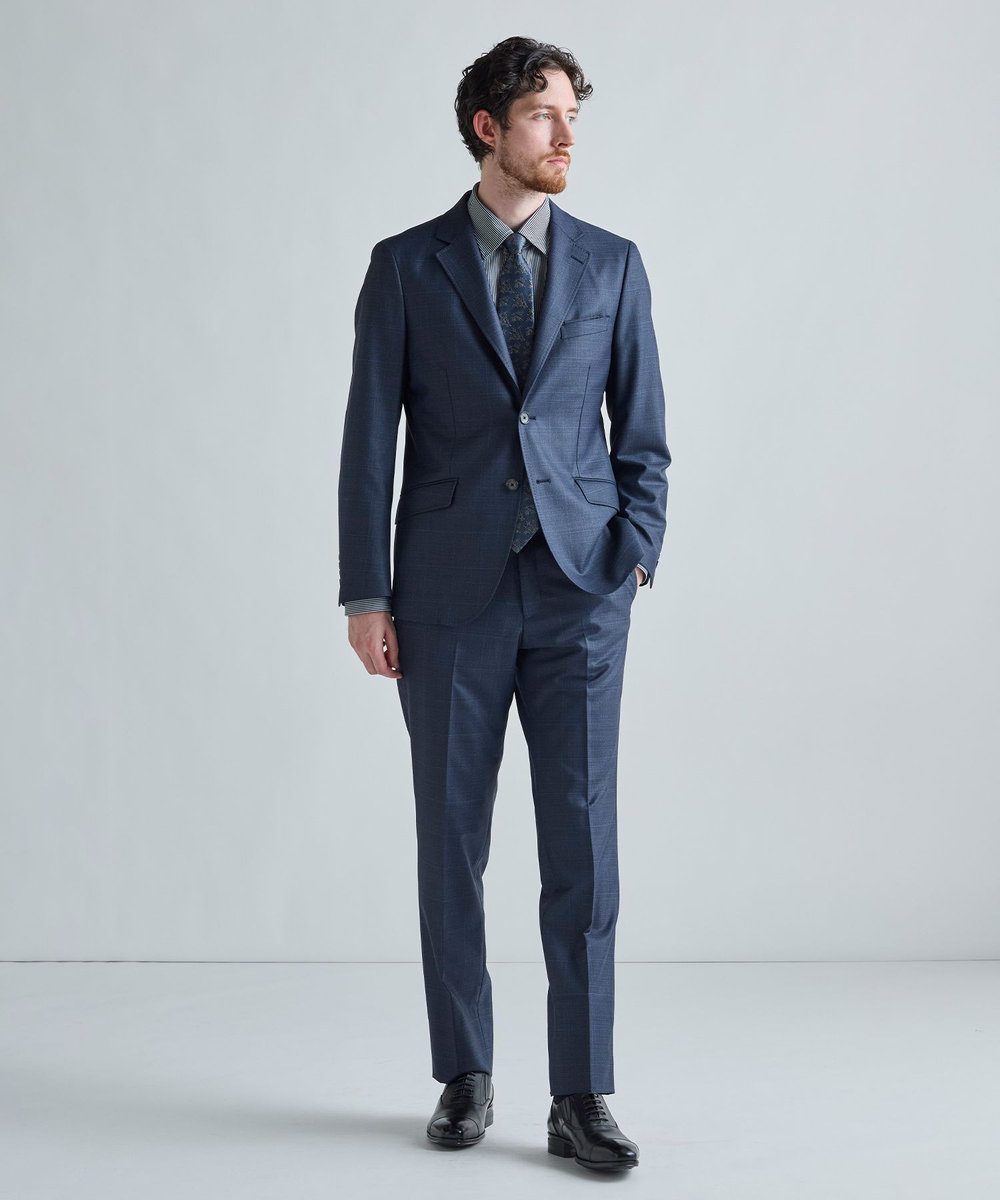 MEN'S BIGI 【TIE YOUR TIE /タイユアタイ】フローラル柄ネクタイ ネイビー