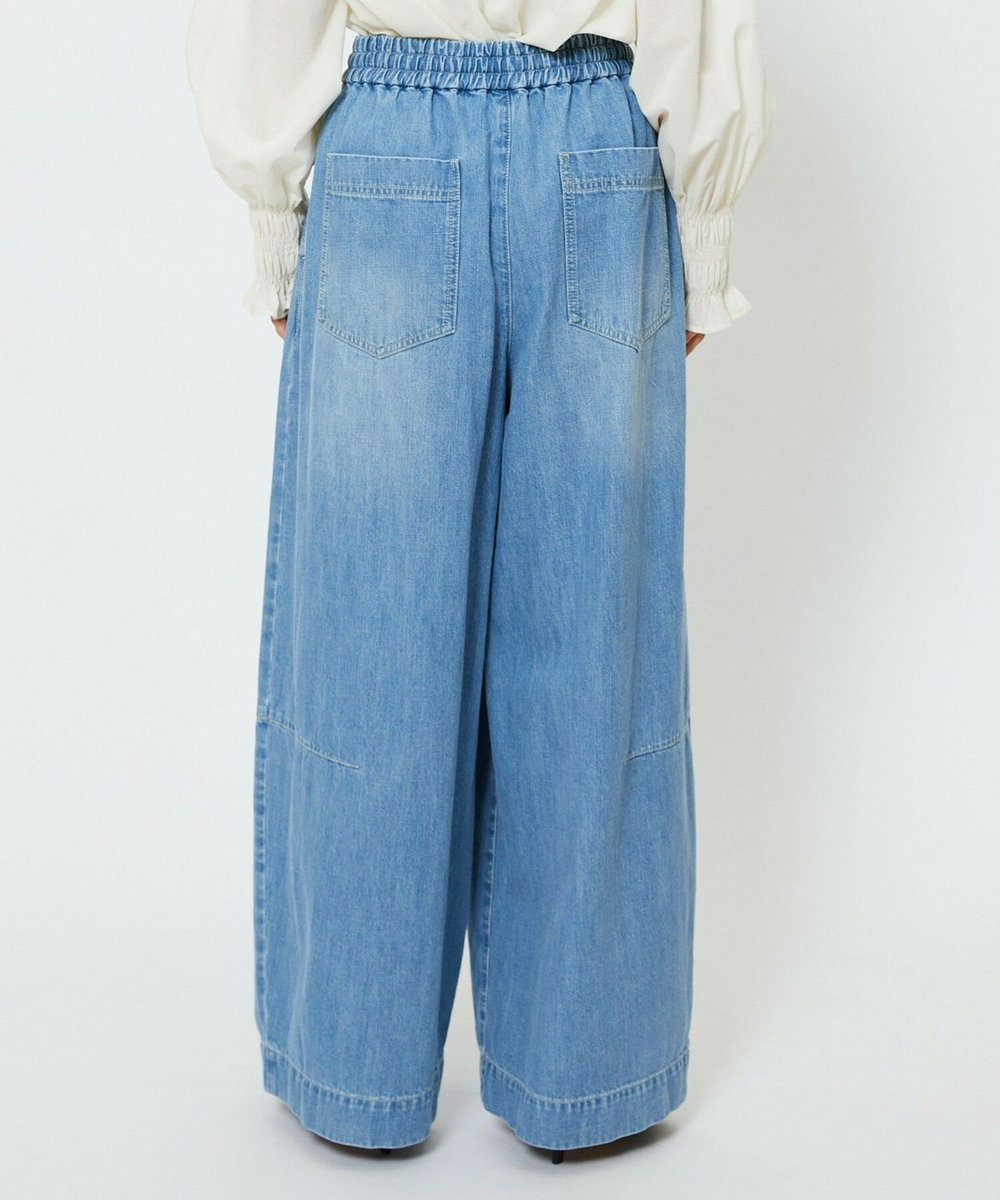 feerique feerique　デニムコクーンシルエットワイドパンツ ブルー