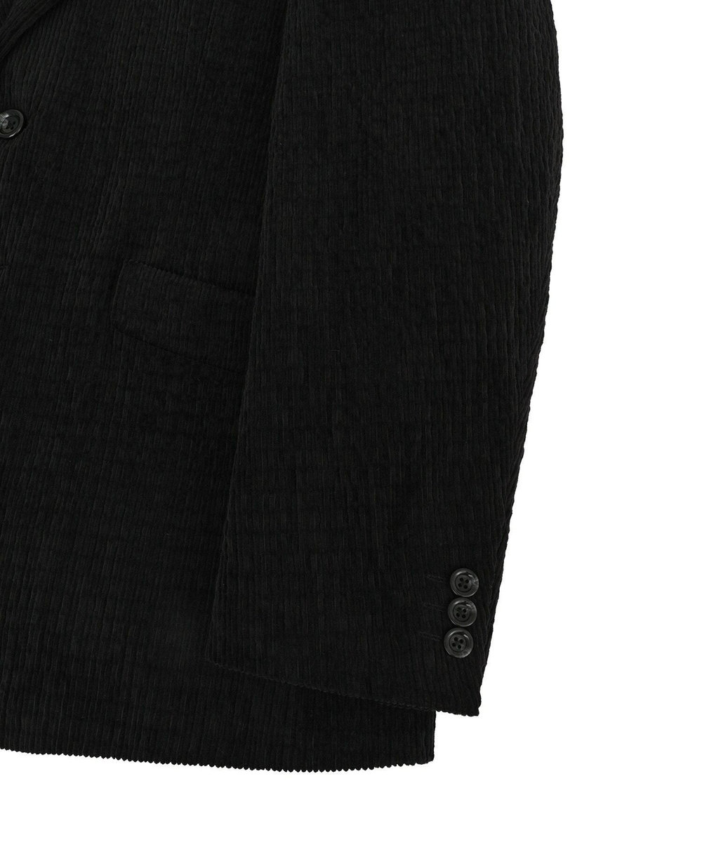 MEN'S BIGI シャーリングコーデュロイジャケット＜ストレッチ＞ ブラック