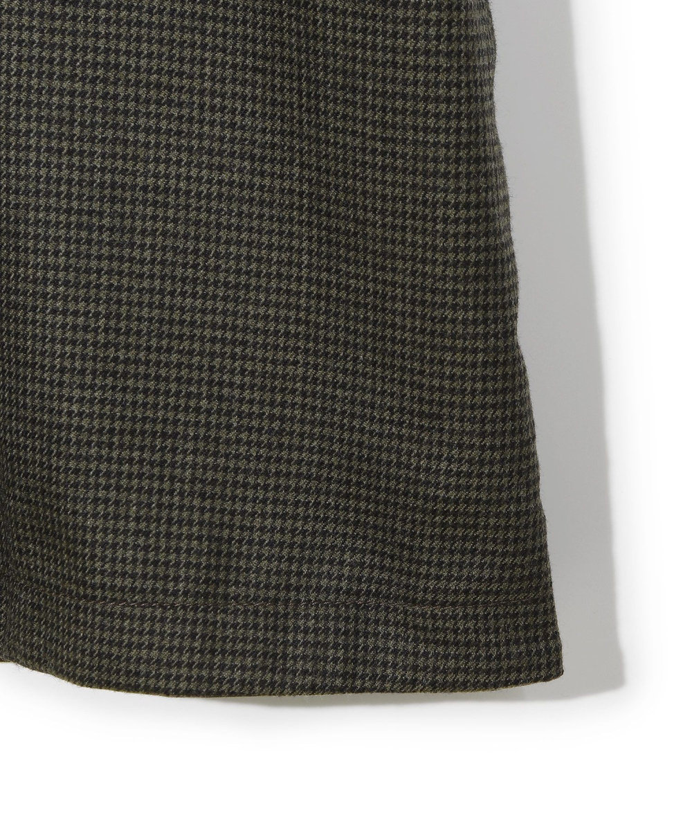 MEN'S BIGI 【50th Anniv . 中田 慎介】 COTTON TWILL x WOOL HOUND'S TOOTH REVERSIBLE COAT ブラウン