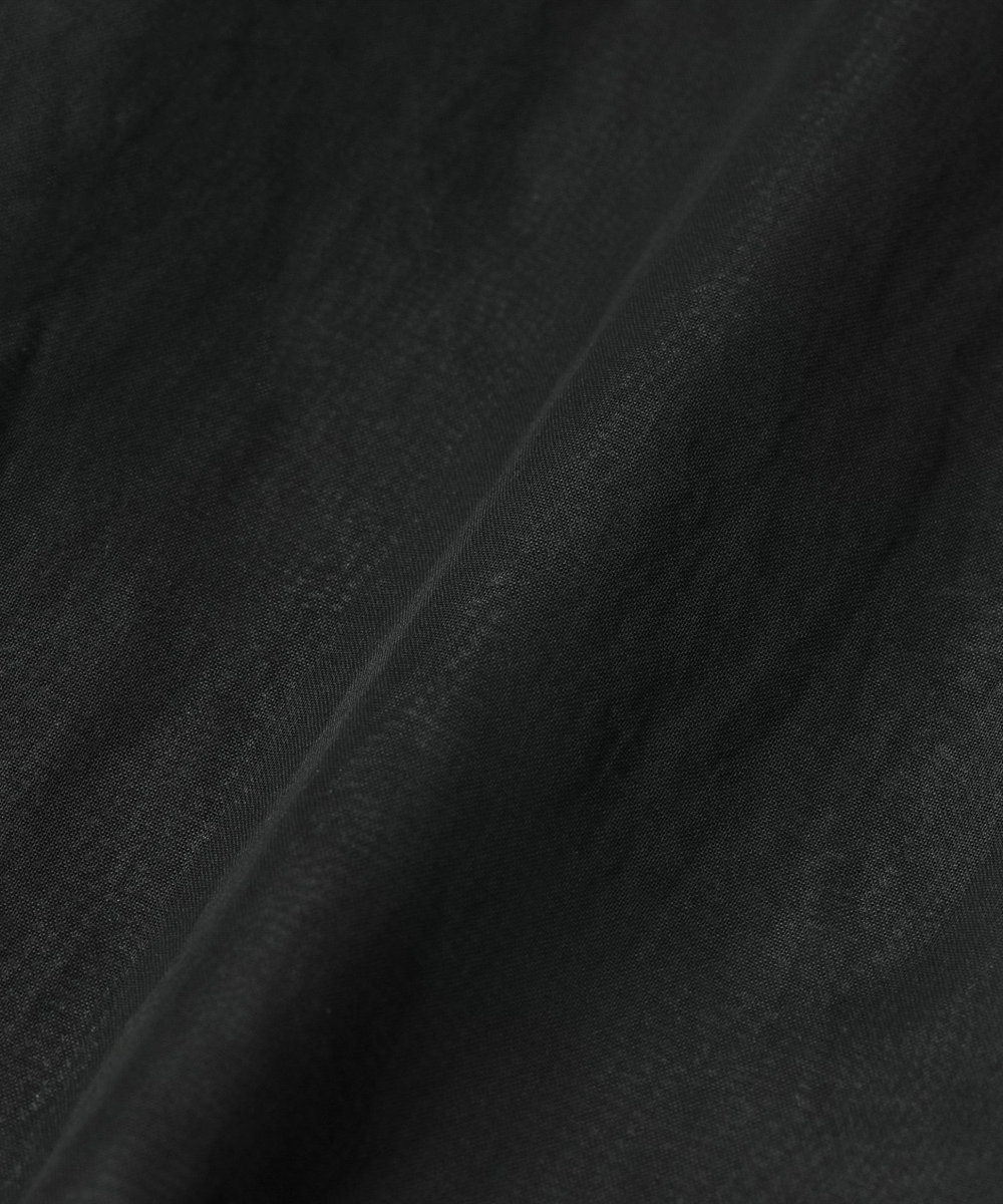 DÉPAREILLÉ COTTON VOILE SHORT SLEEVE BLOUSE / コットンボイルショートスリーブブラウス ブラック