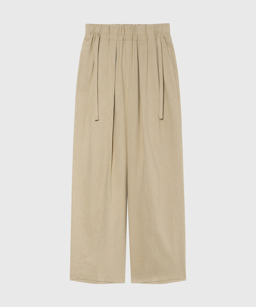 DÉPAREILLÉ VISCORSE LINEN PANTS / ヴィスコースリネンパンツ ベージュ
