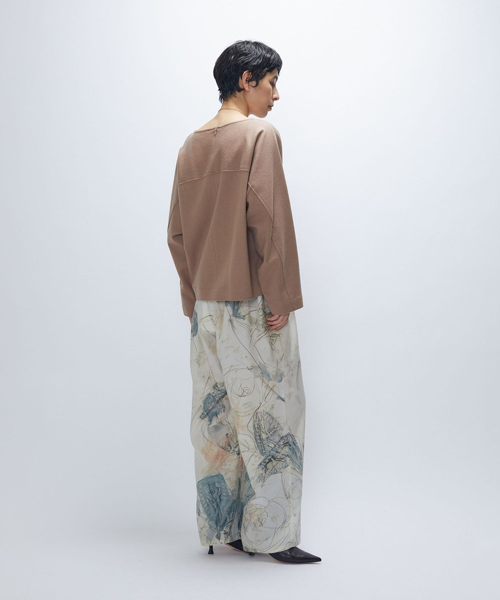 1er Arrondissement ウールスムースドルマントップス ベージュ