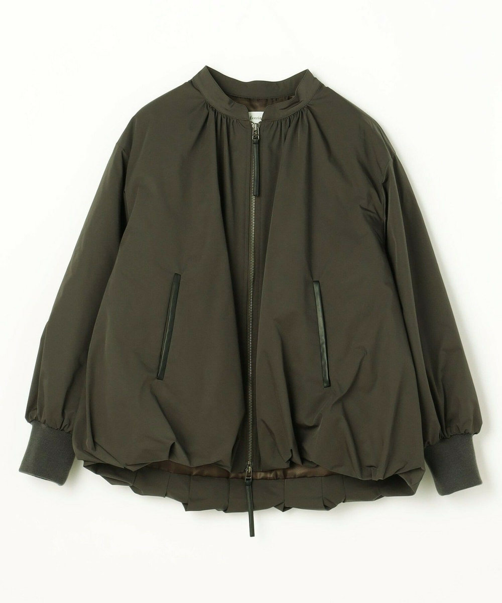 feerique Lサイズ（大きいサイズ） 【大きいサイズ】feerique バルーンシルエットブルゾン チャコールグレー