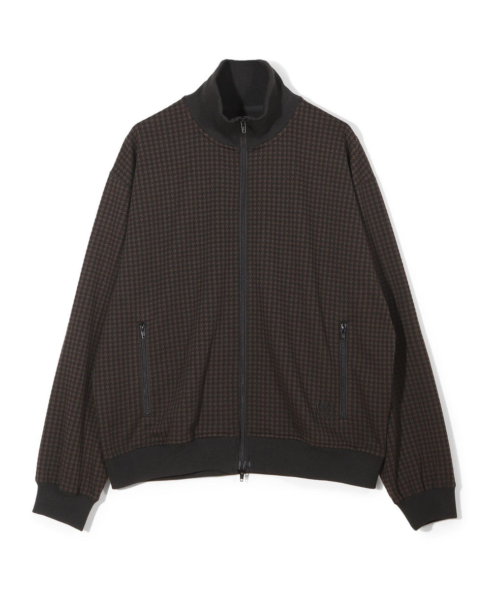 MEN'S BIGI 【50th Anniv . 中田 慎介】 SUEDE LIKE/HOUND’S TOOTH TRACK JACKET ブラウン