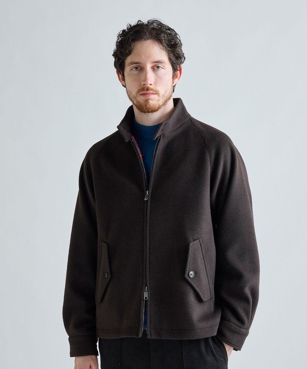 MEN'S BIGI 《別注》BARACUTA ツイルビーバージャージG4ブルゾン ブラウン