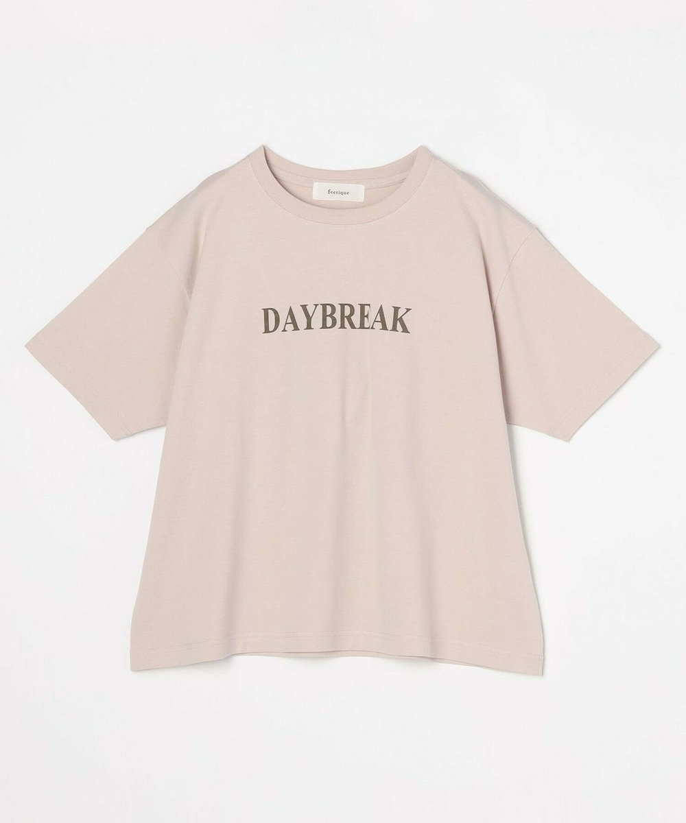 feerique Lサイズ（大きいサイズ） 【大きいサイズ】feerique ロゴプリントTシャツ ピンク