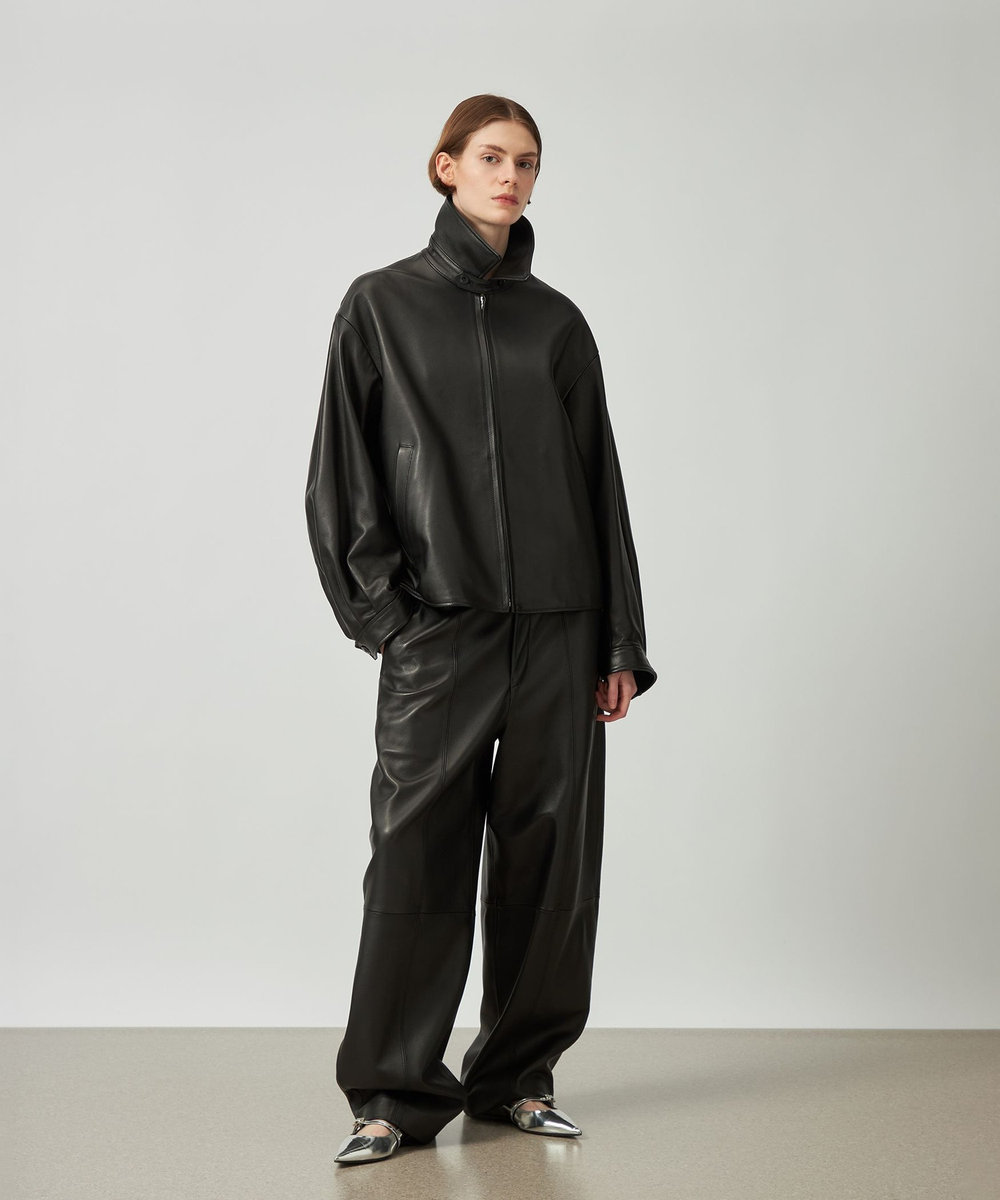 DÉPAREILLÉ LAMB LEATHER BLOUSON / ラムレザーブルゾン ブラック