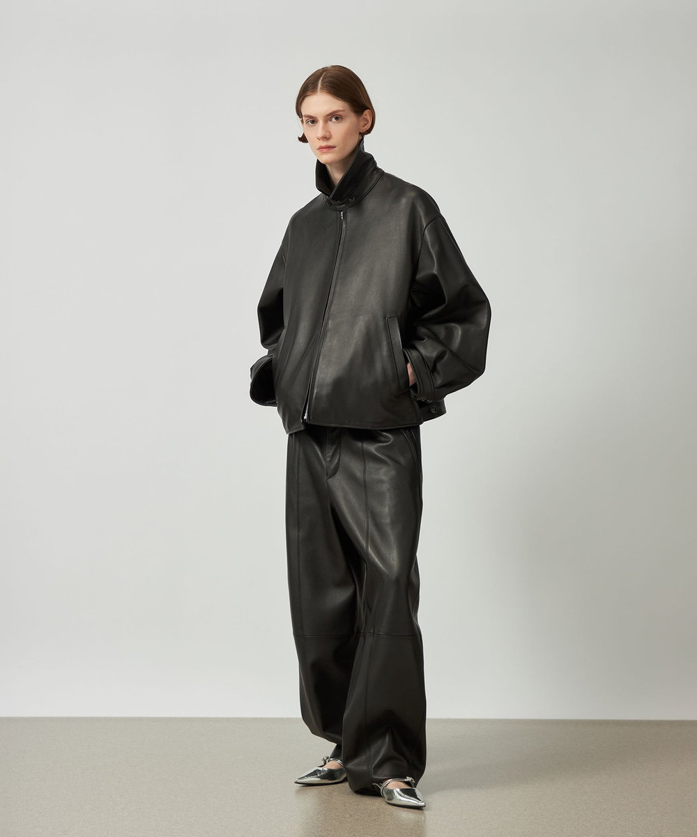 DÉPAREILLÉ LAMB LEATHER BLOUSON / ラムレザーブルゾン ブラック