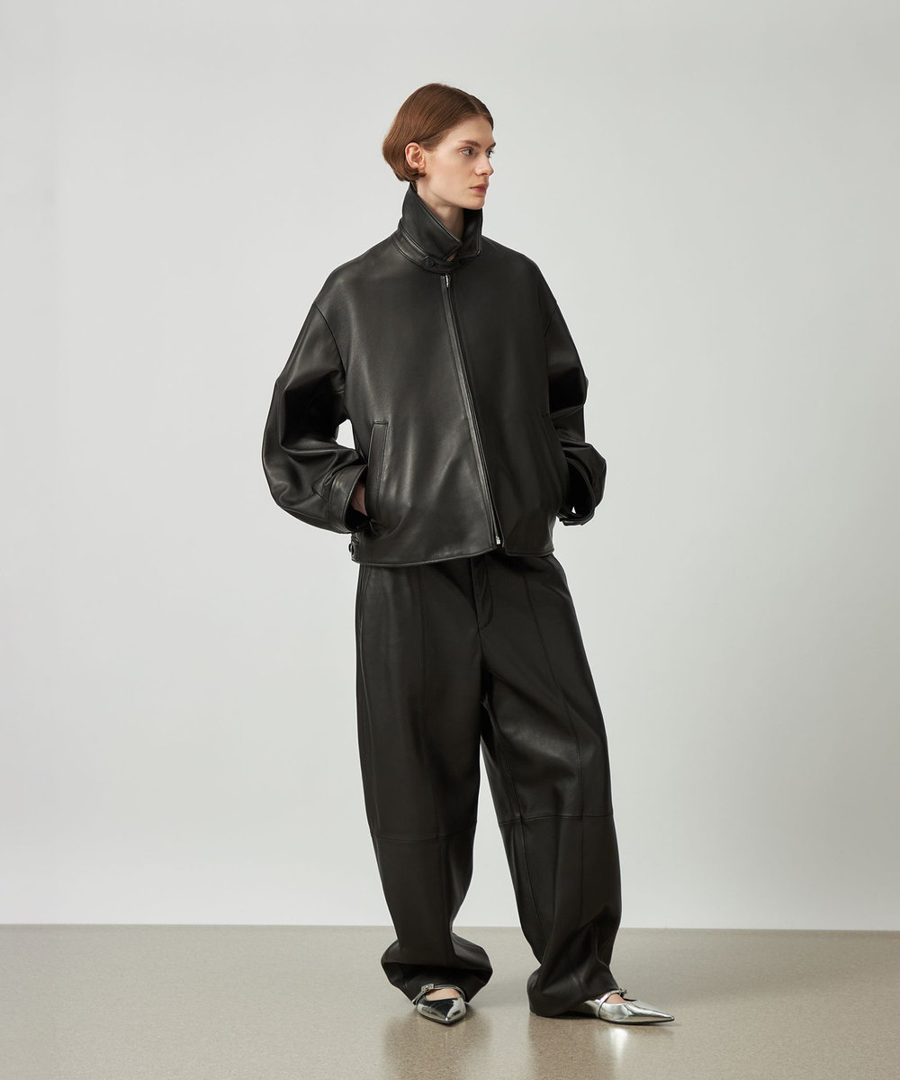 DÉPAREILLÉ LAMB LEATHER BLOUSON / ラムレザーブルゾン ブラック