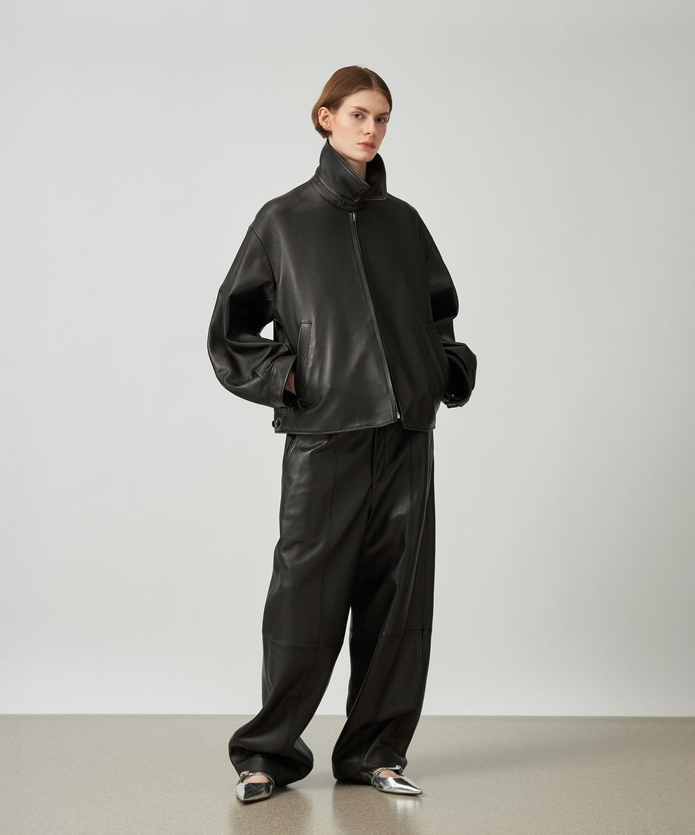 DÉPAREILLÉ LAMB LEATHER BLOUSON / ラムレザーブルゾン ブラック